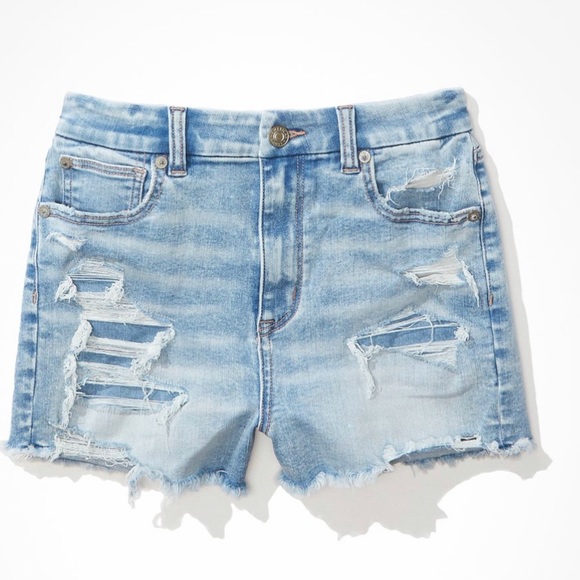 AE Ne(x)t level curvy denim shorts - Picture 5 of 6
